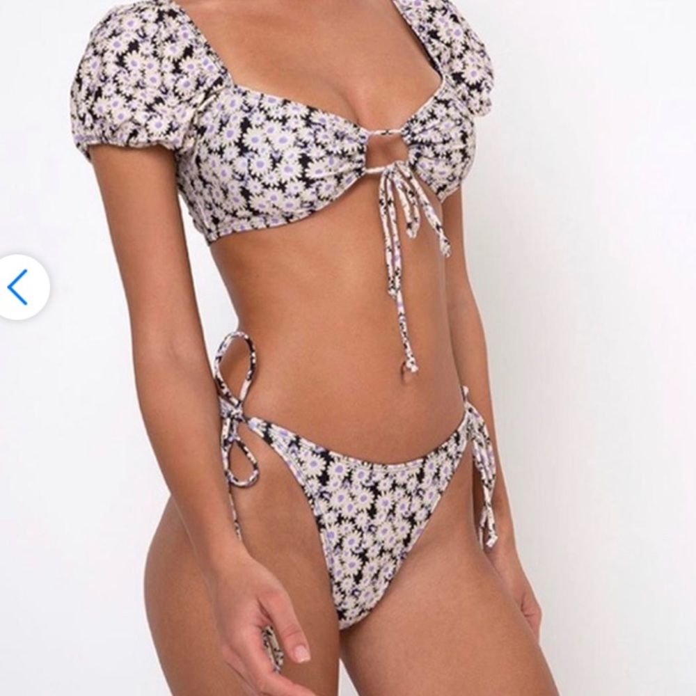 Motel rocks floral bikini bottom